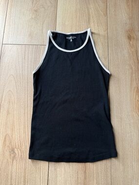 Abercrombie & Fitch Essentials High Neck Tank with White Trim
